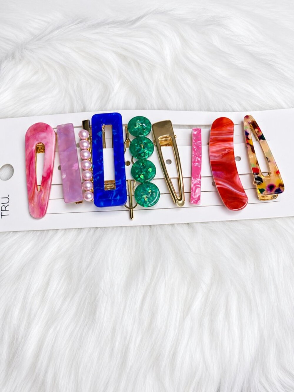 10 Colorful Hair Clip & Barrette Set